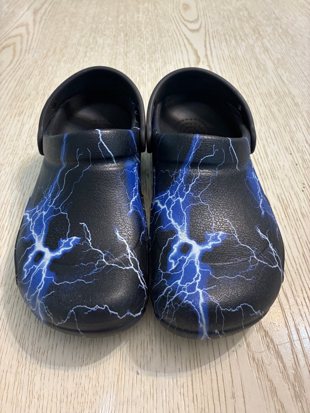 Unisex Crocs Bistro Slip Resistant Work Clogs Shoes (Black/Blue Lightning) - Picture 2 of 13